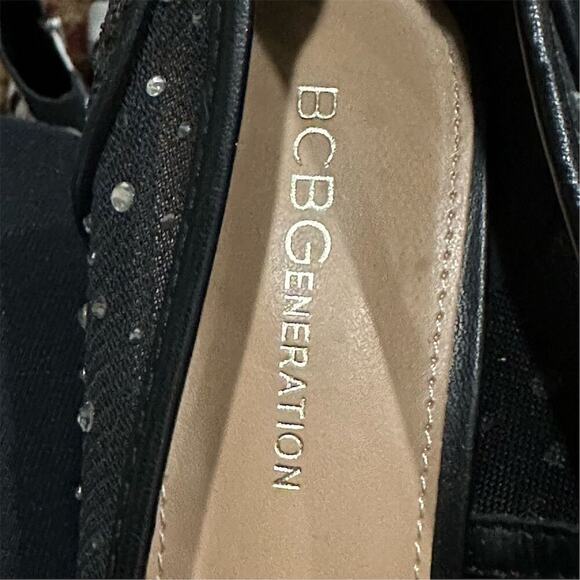 BCBGeneration Women's Hivana Rhinestone Evening Pumps Black Size 7 - Picture 11 of 11